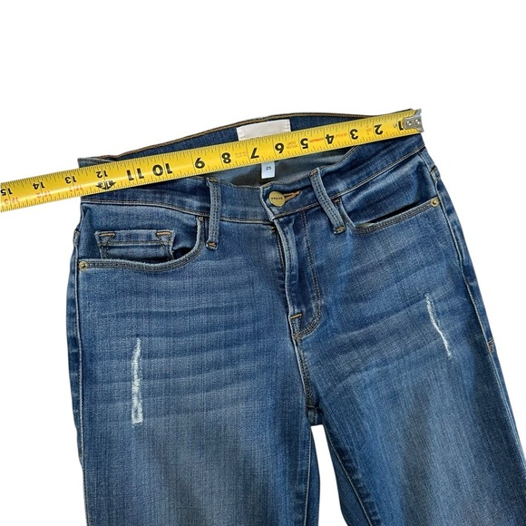 FRAME DENIM Le High Skinny Raw Edge Jeans Size 25 - Picture 8 of 17